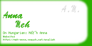 anna meh business card